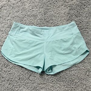 Lululemon Baby Blue Hotty Hot Shorts